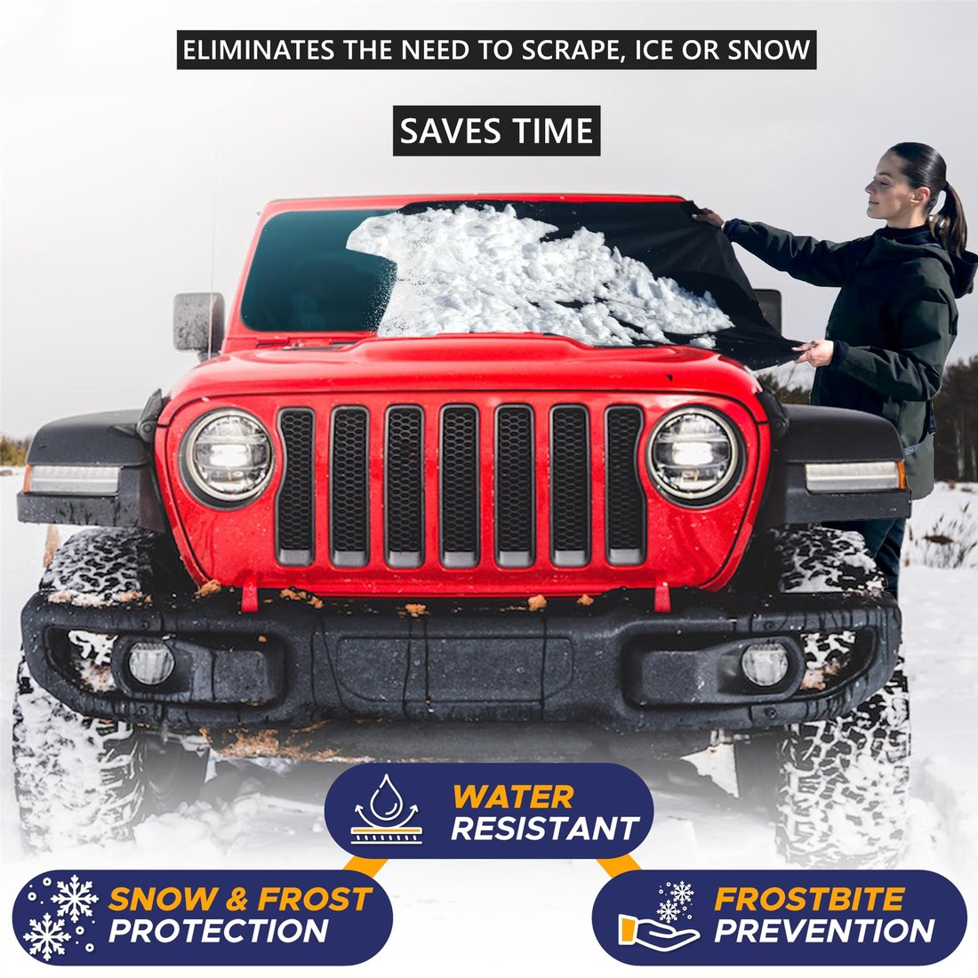 2024 Upgraded Car Windshield Magnetic Snow Cover