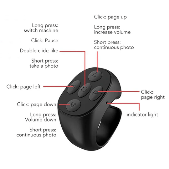 🔥Last Day 49% OFF-Fingertip Wireless Bluetooth Remote Control