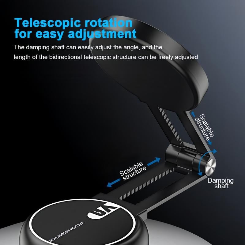 Double-Sided Electric Vacuum and Magnetic Adsorption Adjustable Phone Mount