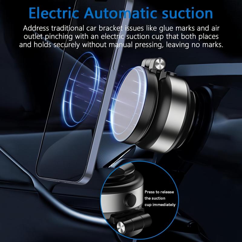 Double-Sided Electric Vacuum and Magnetic Adsorption Adjustable Phone Mount