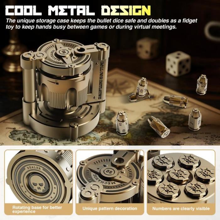 New Year Sale 49% OFF🔥Metal Polyhedral Dice Set