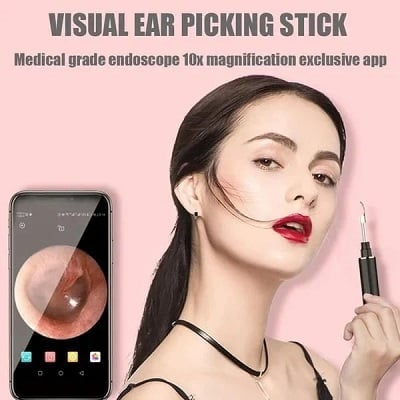 🎁Hot Sale 49% OFF🎁-Clean Earwax - WiFi Visible Wax Elimination Spoon,USB 1080P HD Load Otoscope