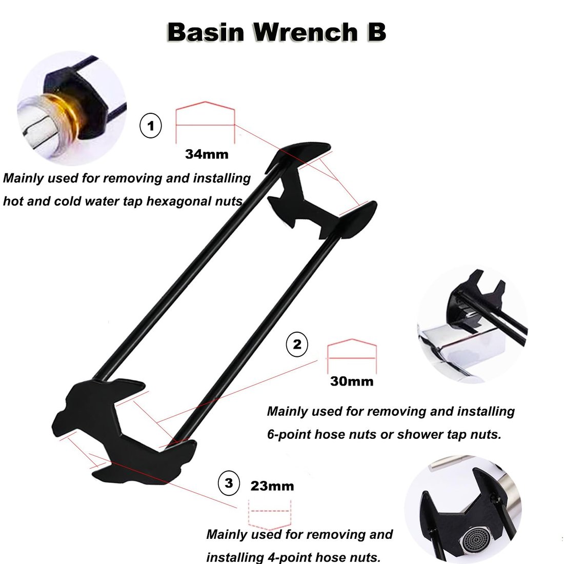 🔥LAST DAY 49% OFF-Multi-functional Sink Double End Wrench