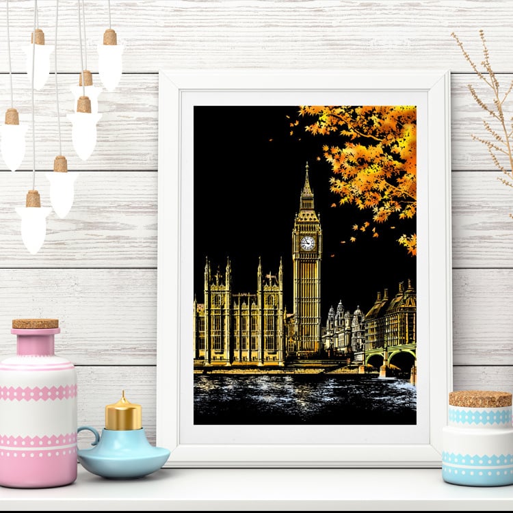 New Year Sale 49% OFF🔥Handcrafted Nightscape Scratch Board