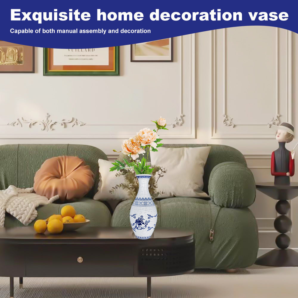 Creative 3D Puzzle DIY Art Vase🔥(Built-in Water Bottle Can Be Filled with Water)