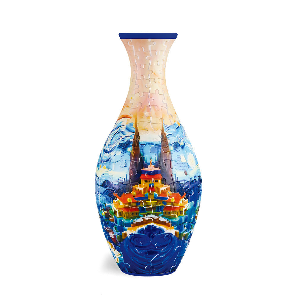 Creative 3D Puzzle DIY Art Vase🔥(Built-in Water Bottle Can Be Filled with Water)