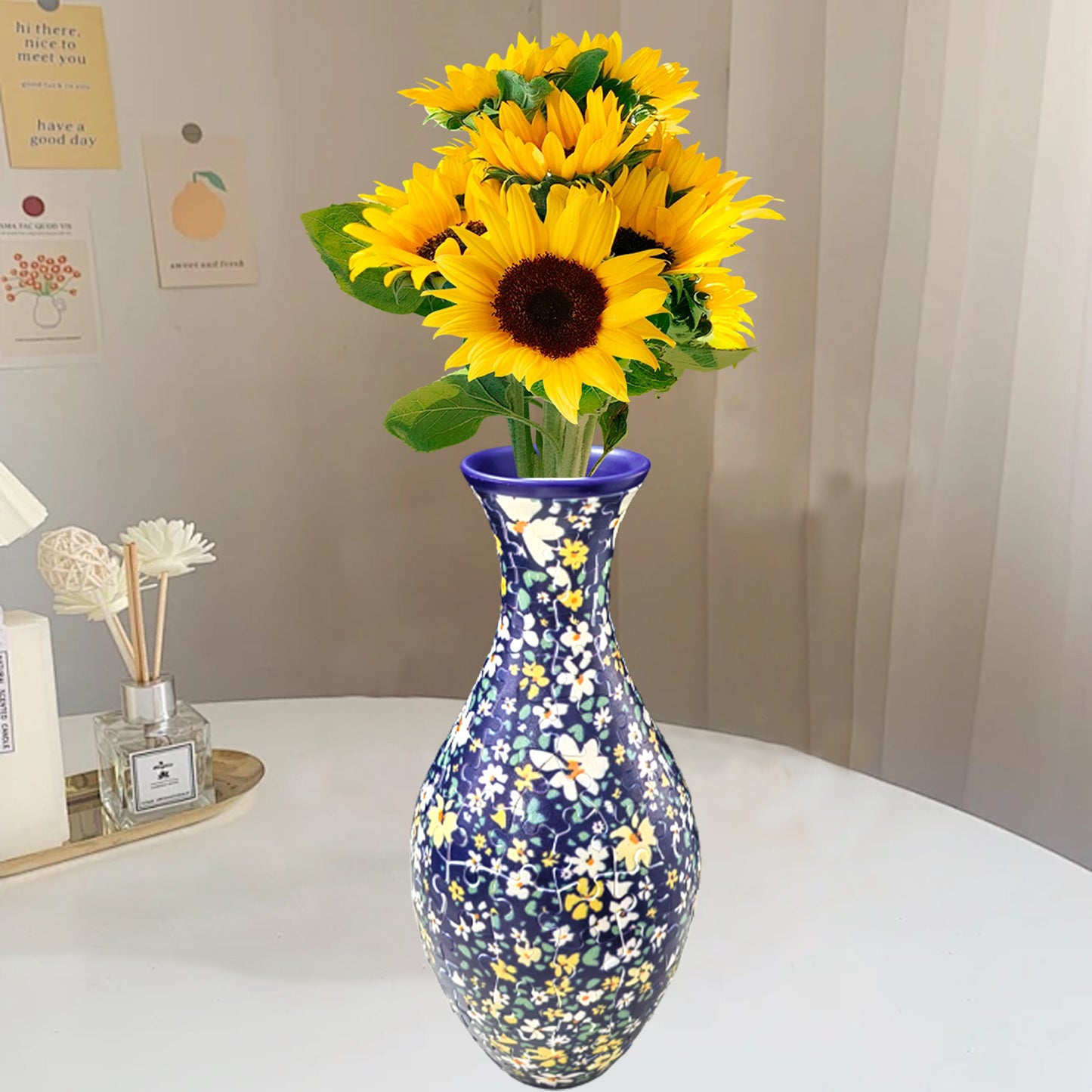 Creative 3D Puzzle DIY Art Vase🔥(Built-in Water Bottle Can Be Filled with Water)