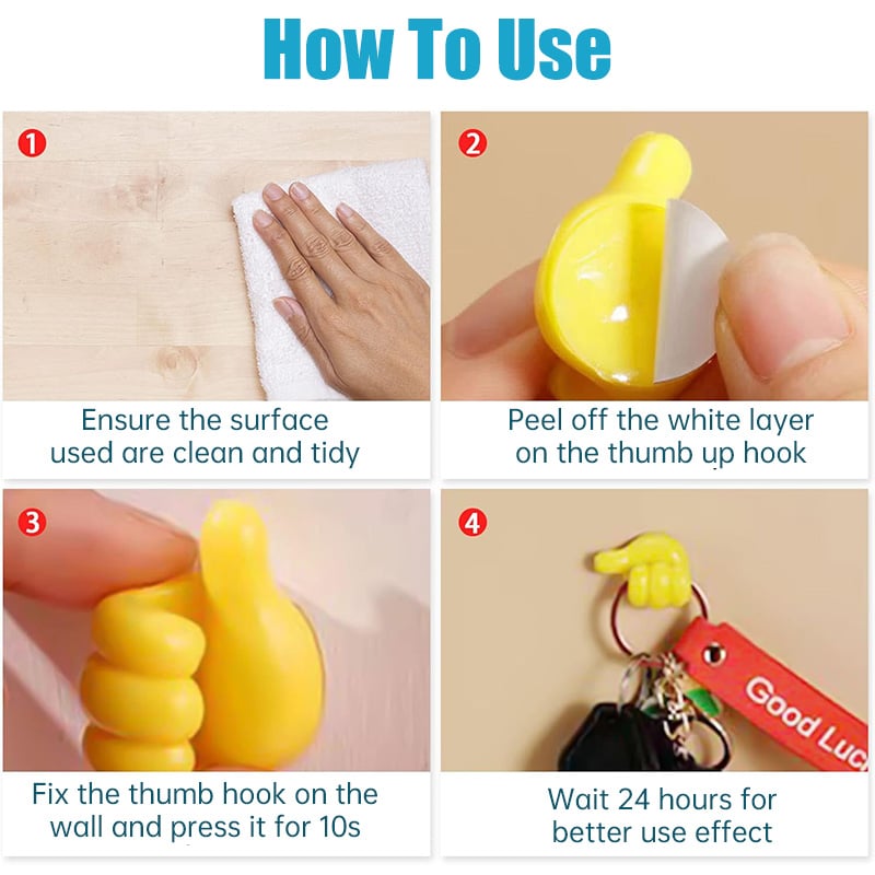 Creative Self-Adhesive Thumb Hooks