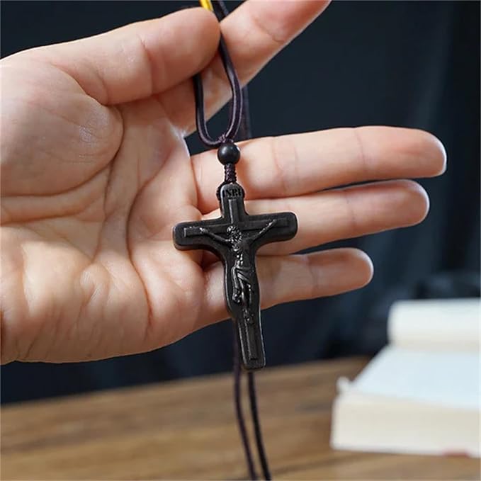 Easter Pre-sale 49%OFF🔥Jesus Cross Wooden Necklace