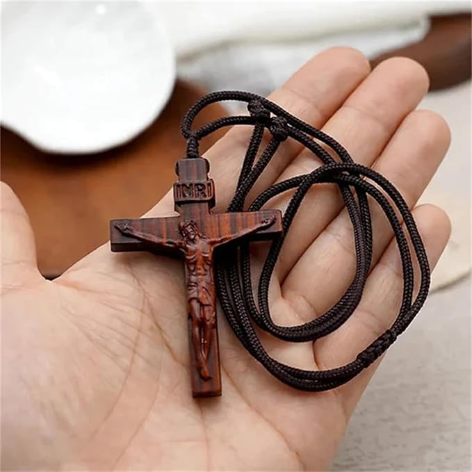 Easter Pre-sale 49%OFF🔥Jesus Cross Wooden Necklace