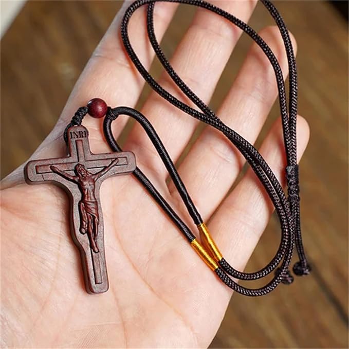 Easter Pre-sale 49%OFF🔥Jesus Cross Wooden Necklace