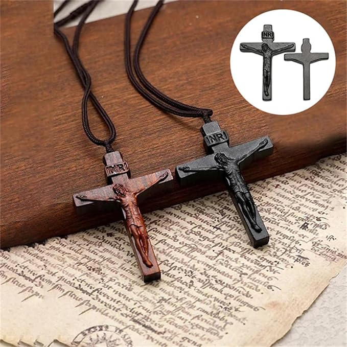 Easter Pre-sale 49%OFF🔥Jesus Cross Wooden Necklace