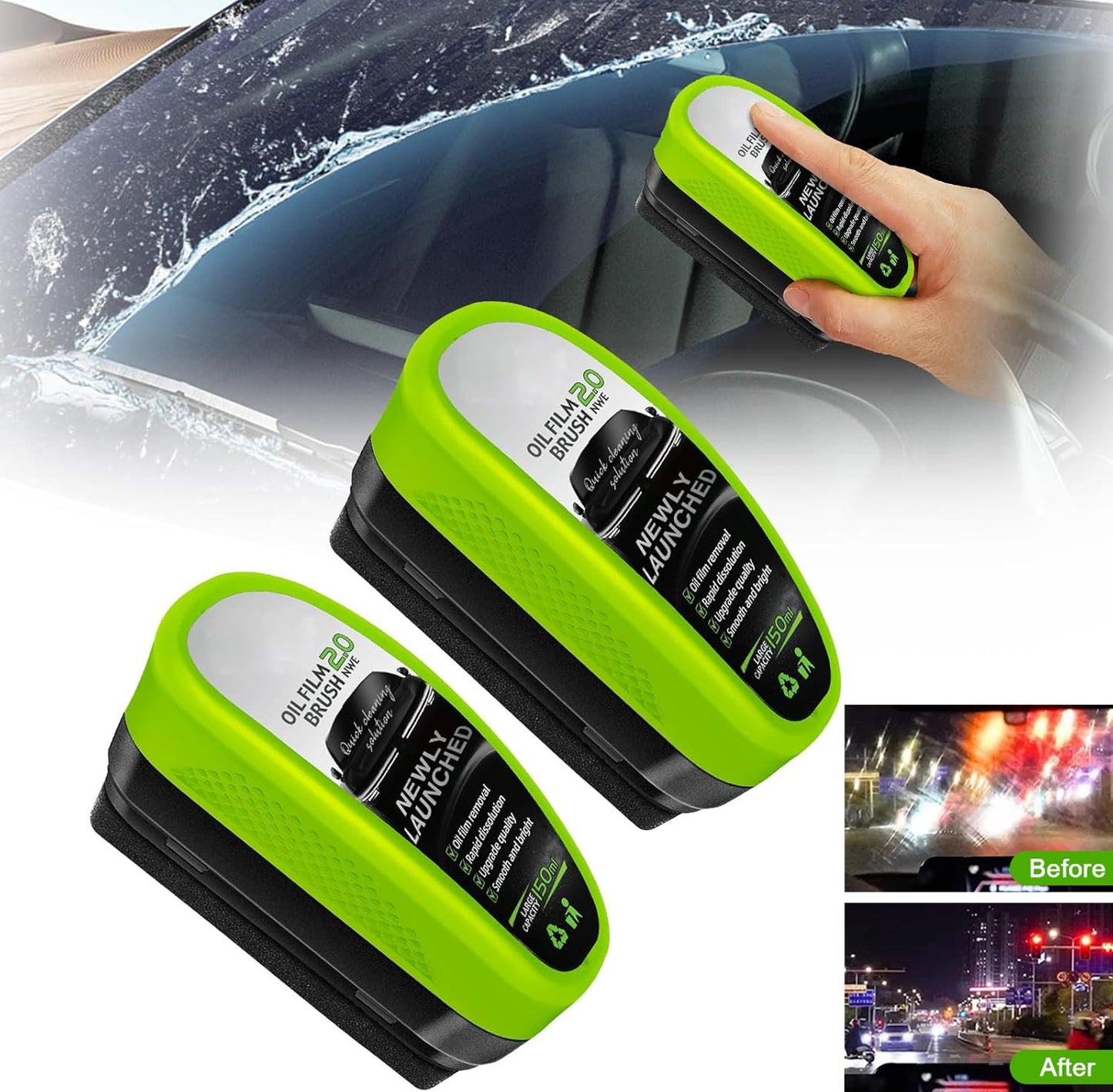 2025 Upgrade Automotive Oil Film Cleaning Brush