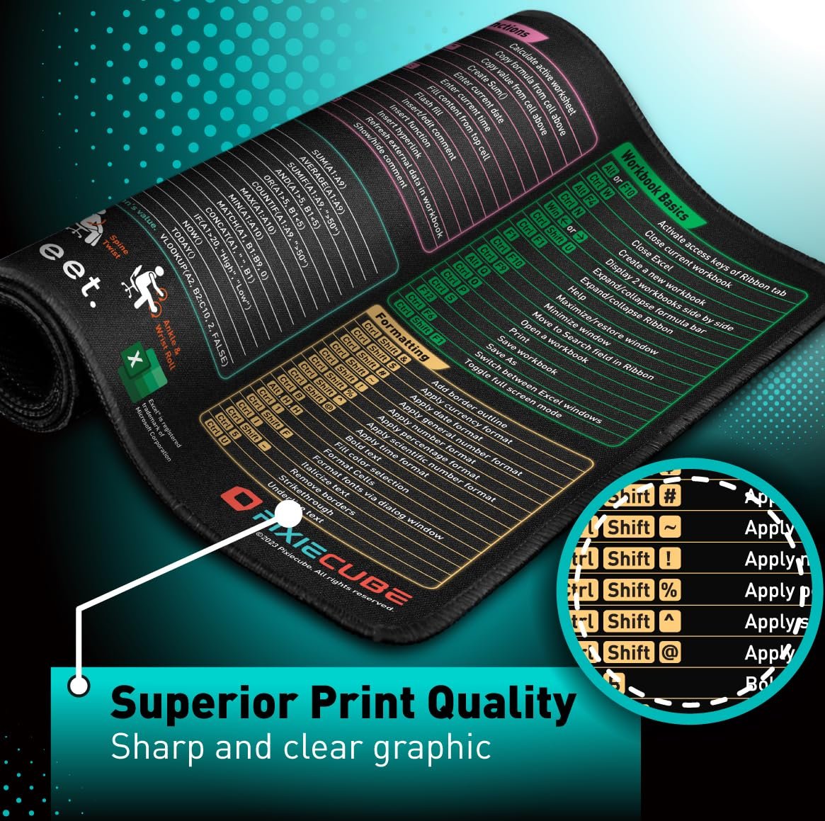 🔥Last Day 49% OFF -Excel Cheat Sheet Desk Mat