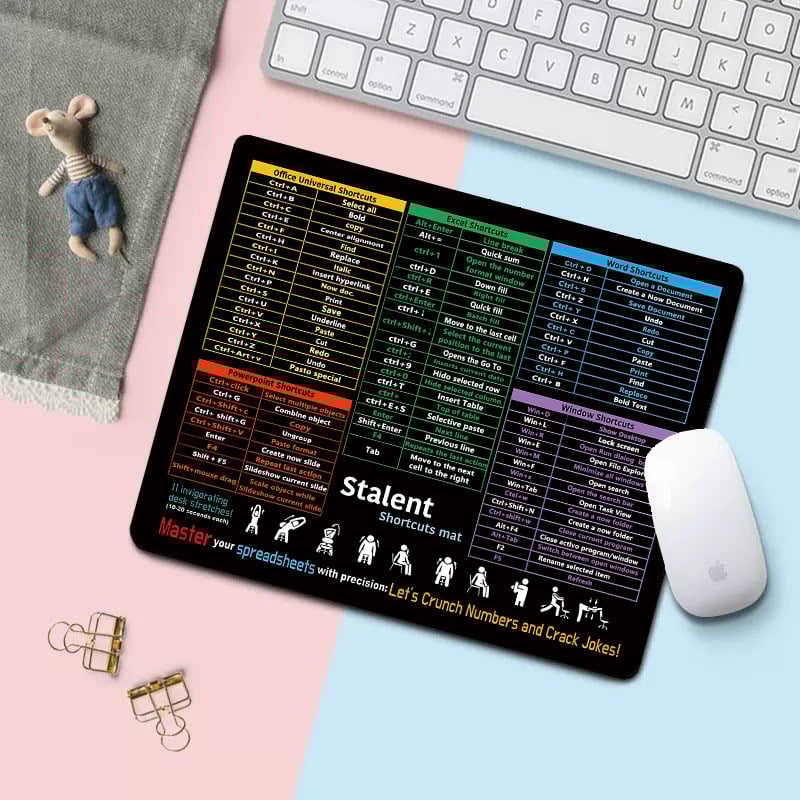 🔥Last Day 49% OFF -Excel Cheat Sheet Desk Mat
