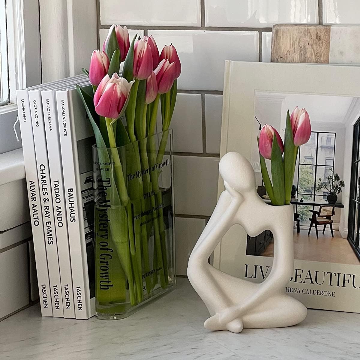 Mother's Day Early Sale 49% OFF💖Bookend Clear Vase for Flowers