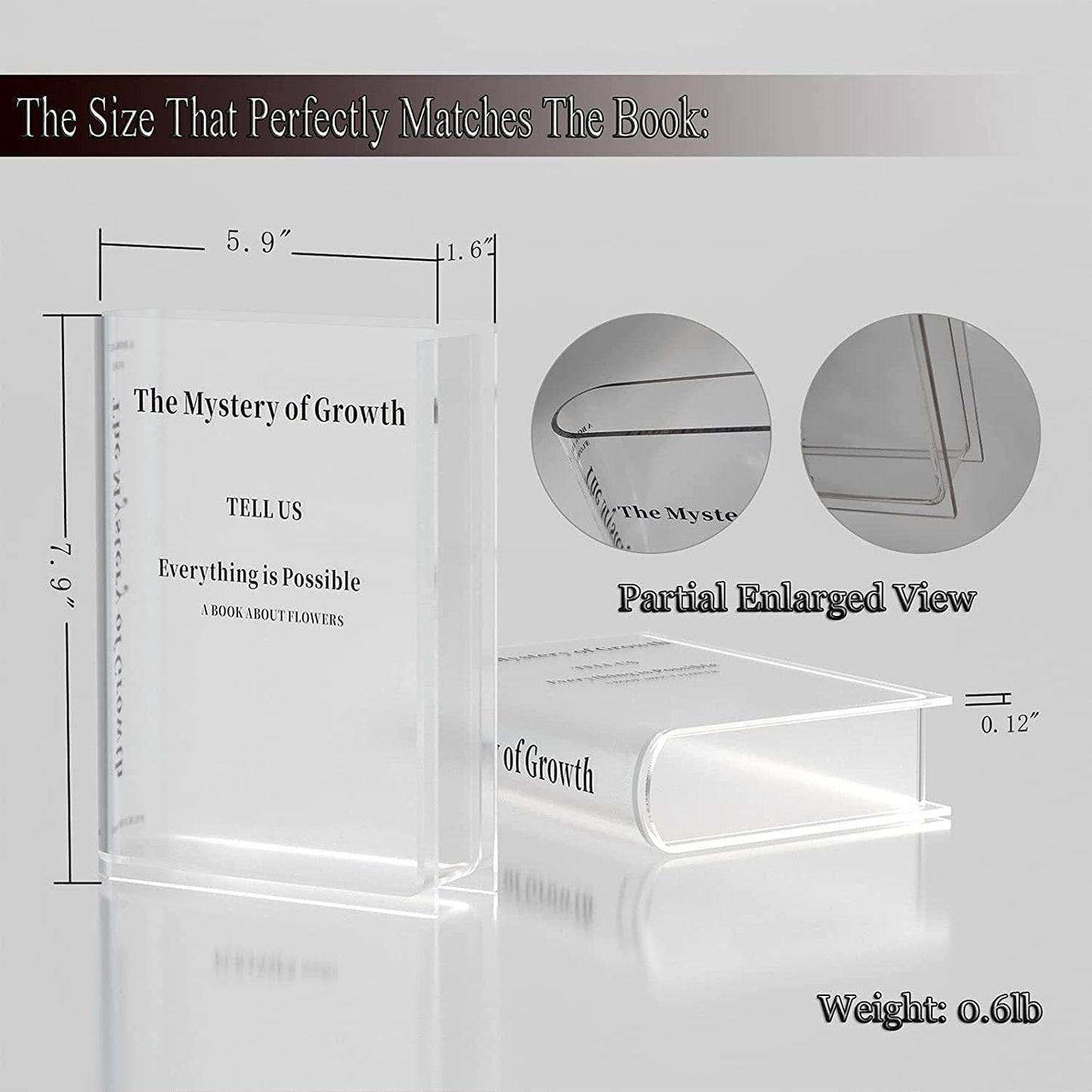 Mother's Day Early Sale 49% OFF💖Bookend Clear Vase for Flowers