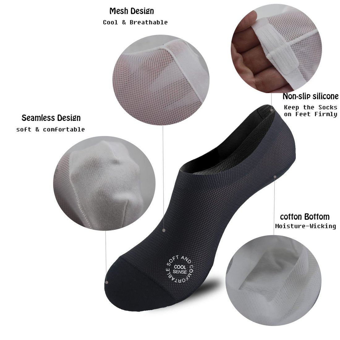 Hot Selling Now🔥Ultra-thin anti-slip invisible boat socks
