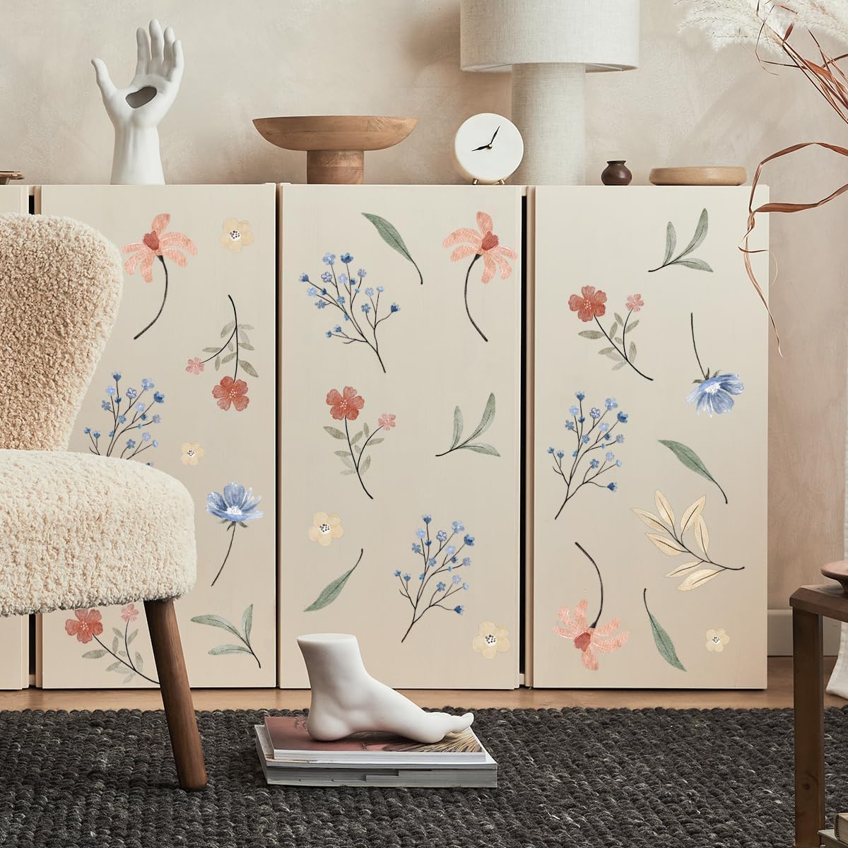 💖Last Day 49% OFF -Removable Colorful Wildflower Wall Decal