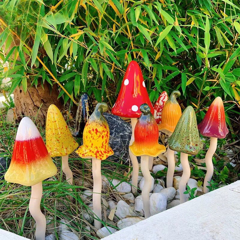 🍄Handmade Ceramic Mushroom Wind Chime