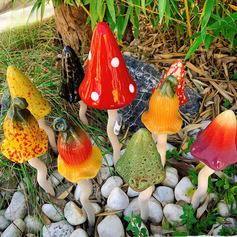 🍄Handmade Ceramic Mushroom Wind Chime