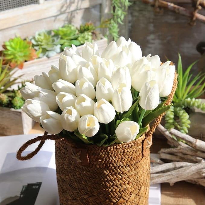 ✨This Week's Special Price $14.9💥-UV Resistant Lifelike Artificial Tulips Flowers💐