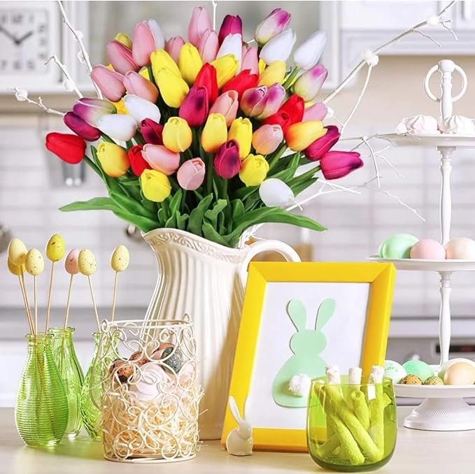 ✨This Week's Special Price $14.9💥-UV Resistant Lifelike Artificial Tulips Flowers💐