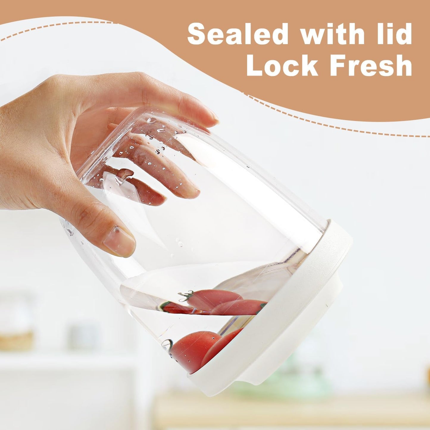 Portable Picnic Party Fruit Salad Storage Cup (with Lid and Fork)