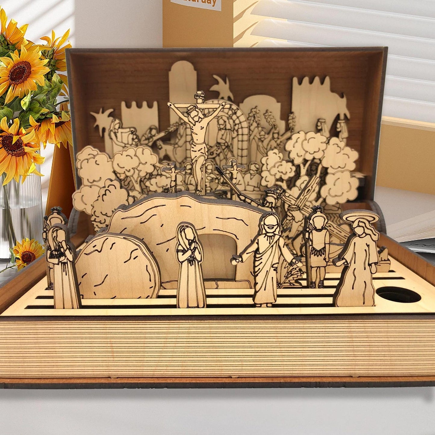 Easter Pre-sale 49%OFF🔥Easter Story Telling Wood Display