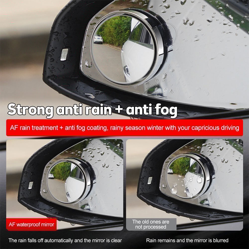 Suction Cup Car Convex Blind Spot Mirror (1 Set/2 Pcs)
