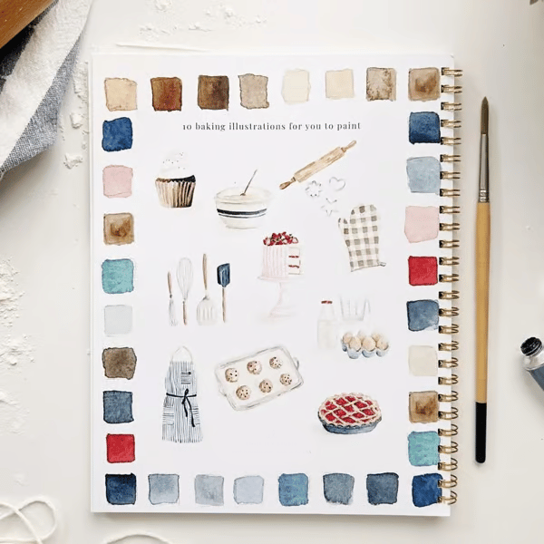 🔥Last day clearance💝🖼️Beginner-Friendly💕 Watercolor Workbook