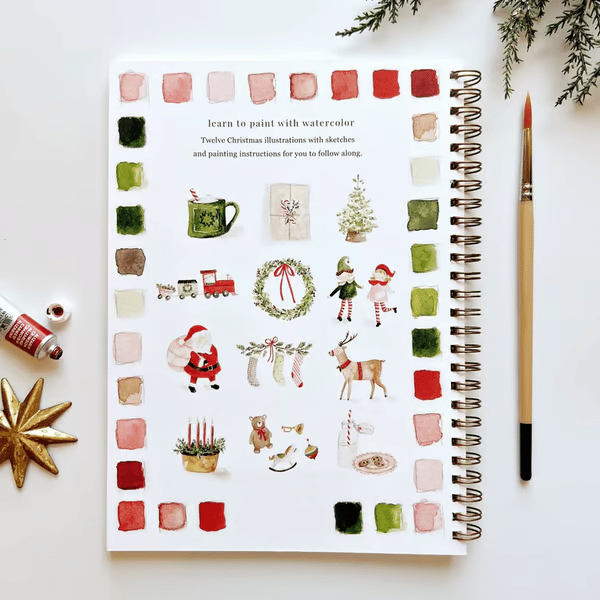 🔥Last day clearance💝🖼️Beginner-Friendly💕 Watercolor Workbook