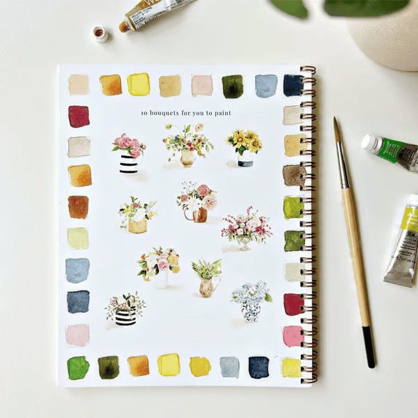 🔥Last day clearance💝🖼️Beginner-Friendly💕 Watercolor Workbook