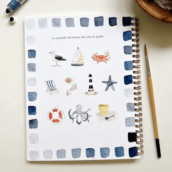 🔥Last day clearance💝🖼️Beginner-Friendly💕 Watercolor Workbook