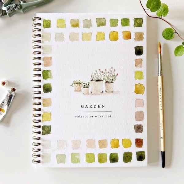 🔥Last day clearance💝🖼️Beginner-Friendly💕 Watercolor Workbook