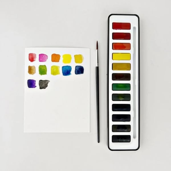 🔥Last day clearance💝🖼️Beginner-Friendly💕 Watercolor Workbook