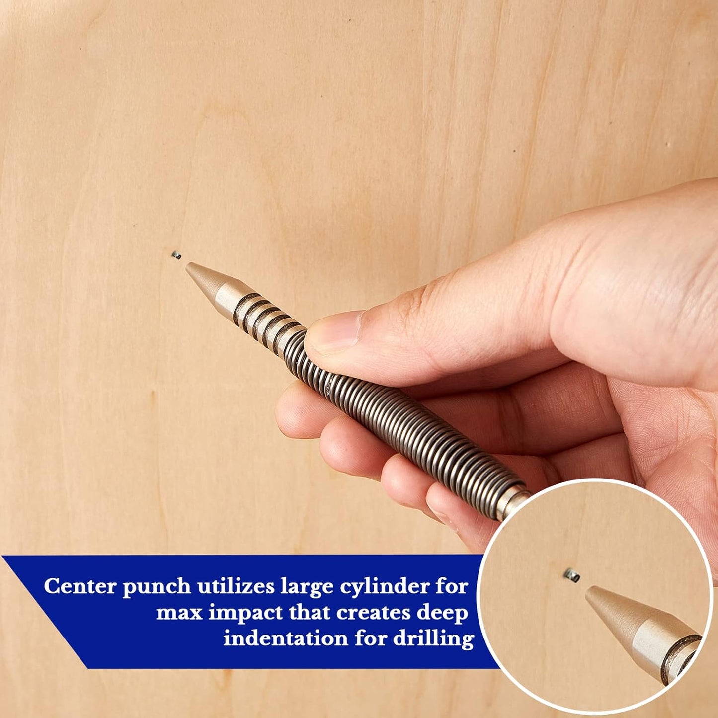 Hot Sale💥Hammerless Trim Spring Loaded Nail Set Tool
