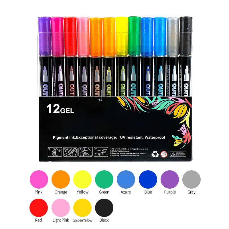 🎨Double Line Outline Art Pen Marker Pen