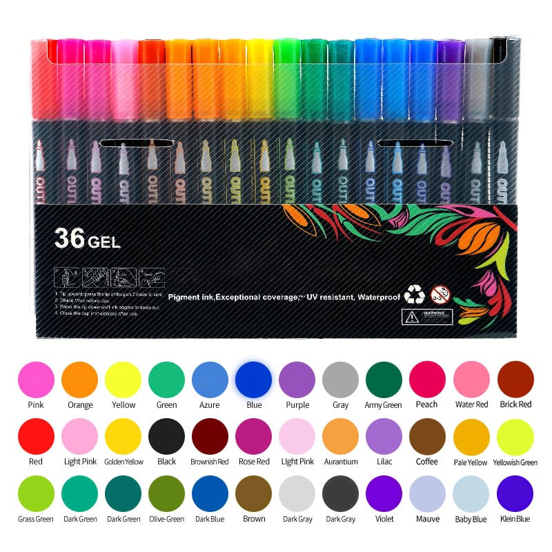 🎨Double Line Outline Art Pen Marker Pen