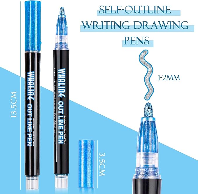 🎨Double Line Outline Art Pen Marker Pen
