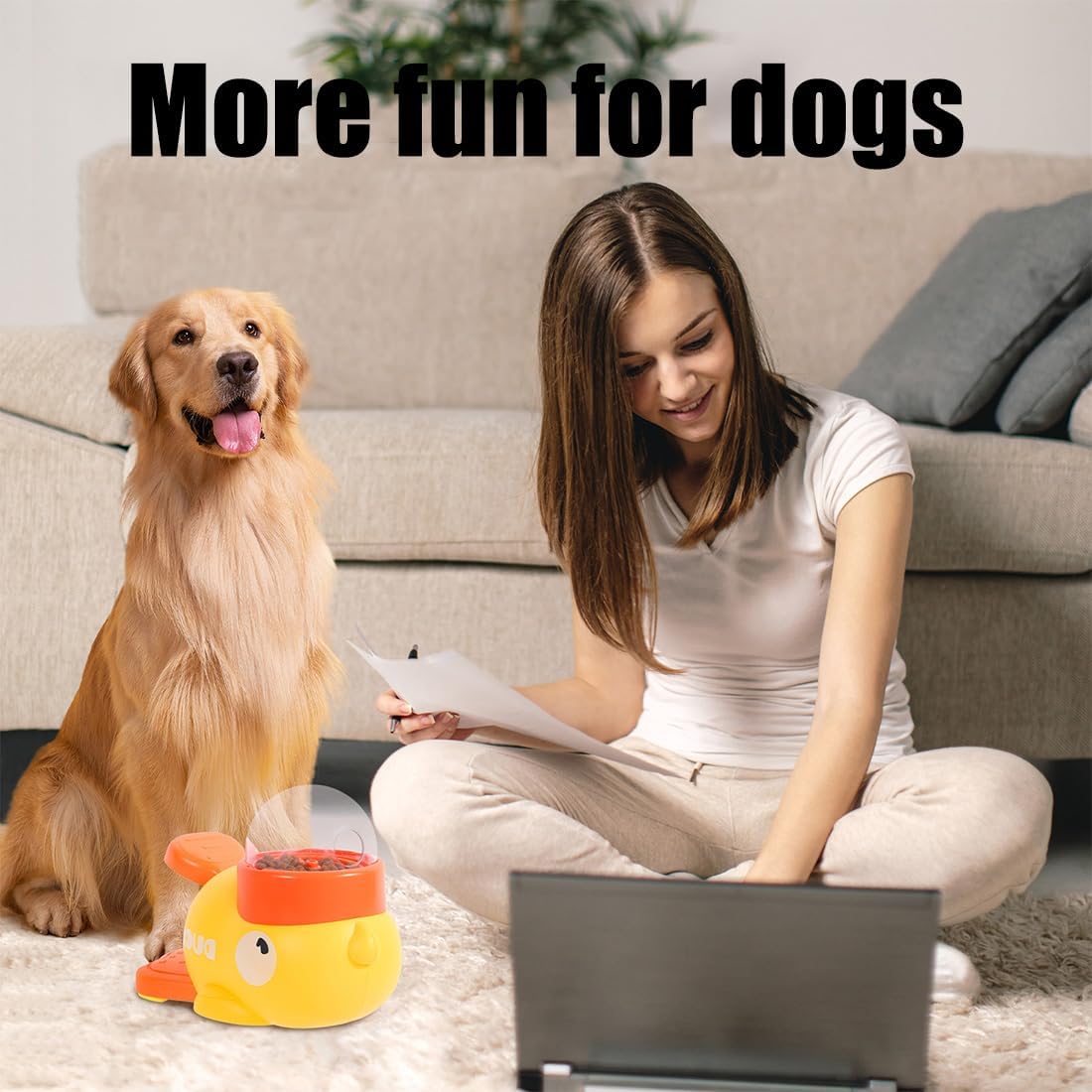 SmartFeeder™-Interactive Yellow Duck Feeding Training Toy