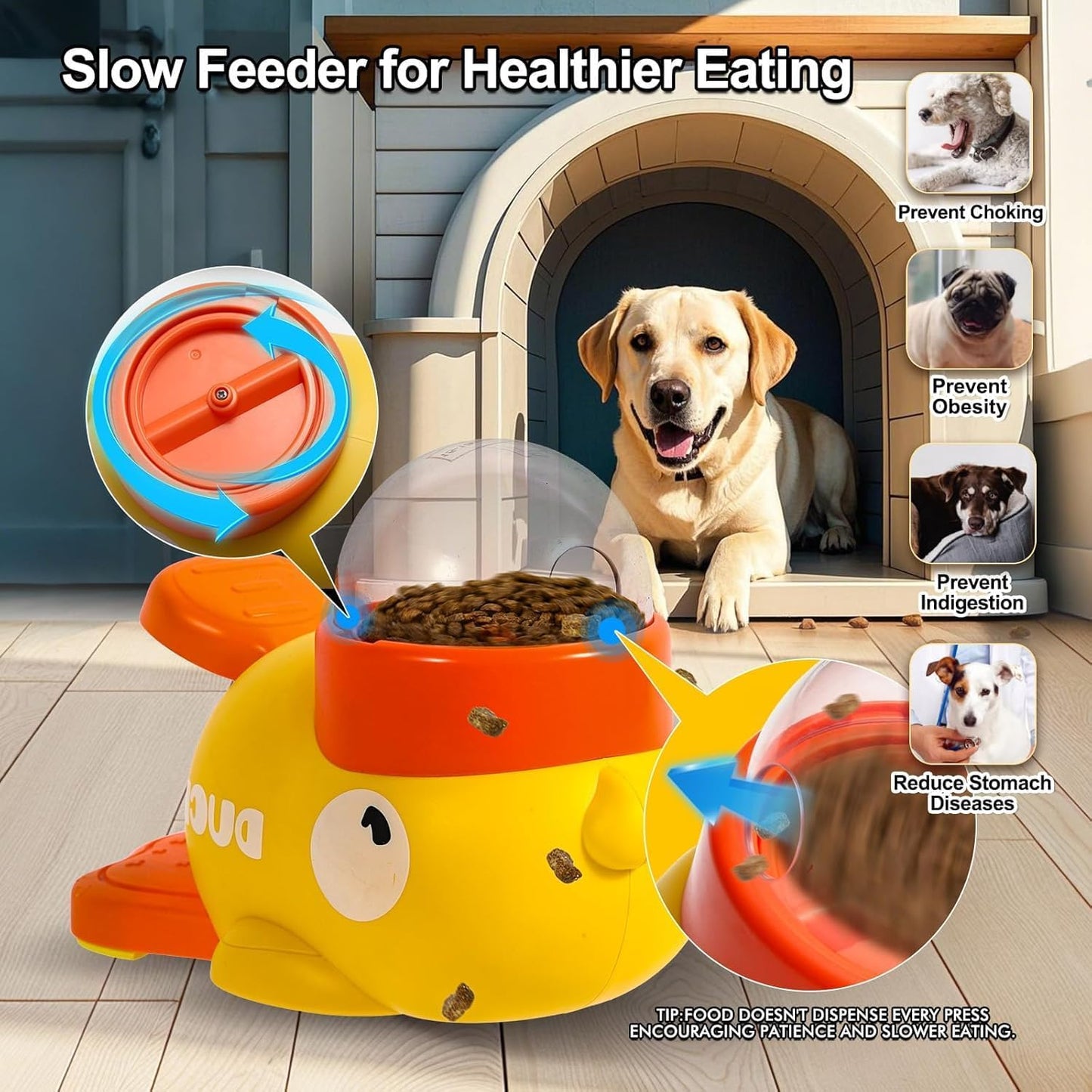 SmartFeeder™-Interactive Yellow Duck Feeding Training Toy