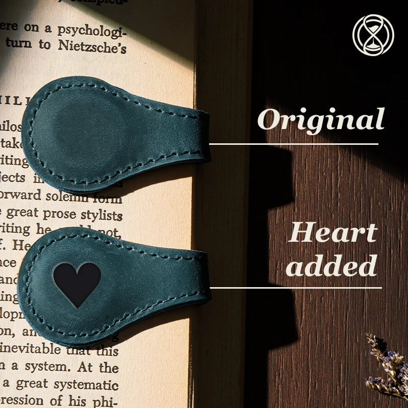 Personalized Magnetic Leather Bookmark