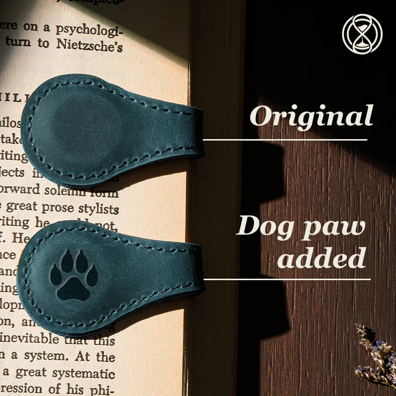 Personalized Magnetic Leather Bookmark