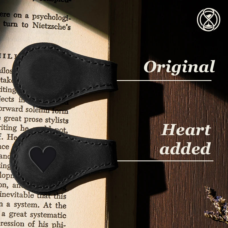 Personalized Magnetic Leather Bookmark