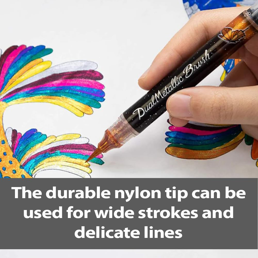 Metallic Pigment Pens with Shimmering Flow