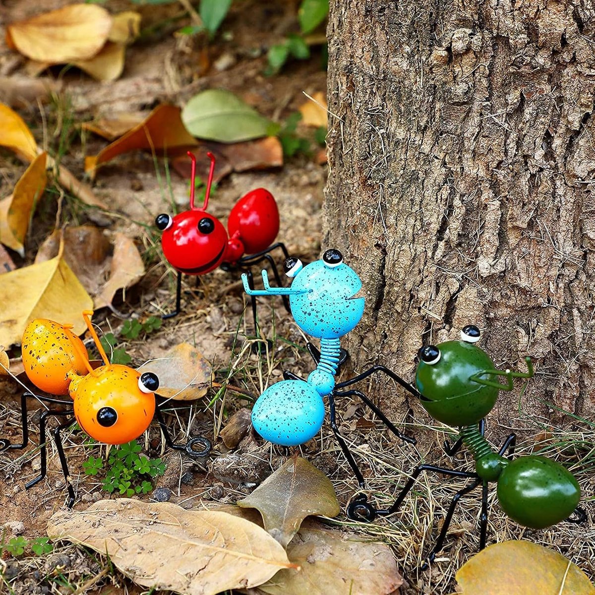 🐜4 Pack Metal Ant Ornaments