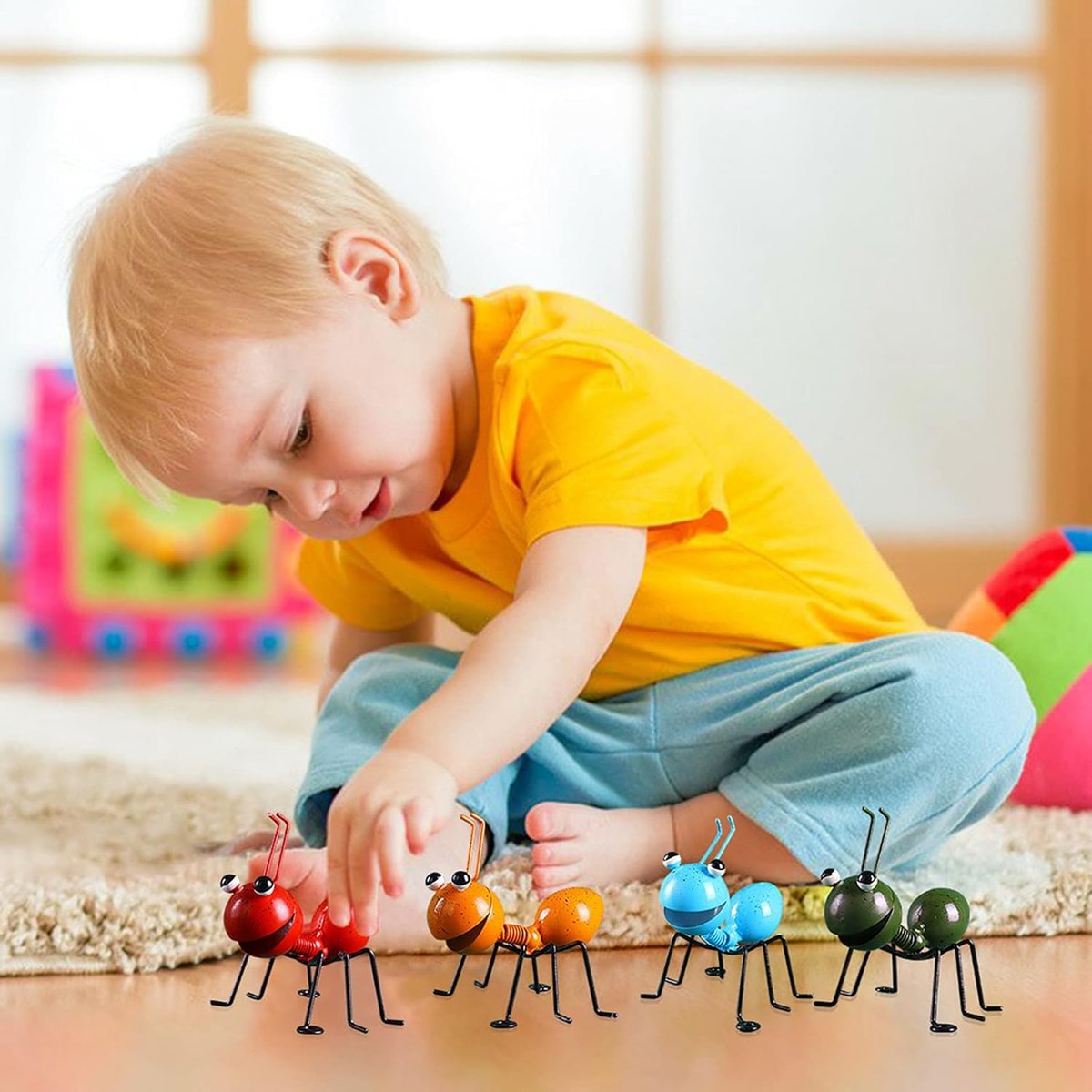 🐜4 Pack Metal Ant Ornaments