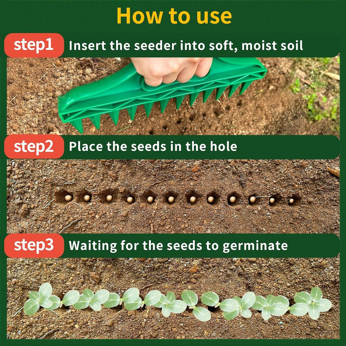 12 Holes Ground Planting Tool