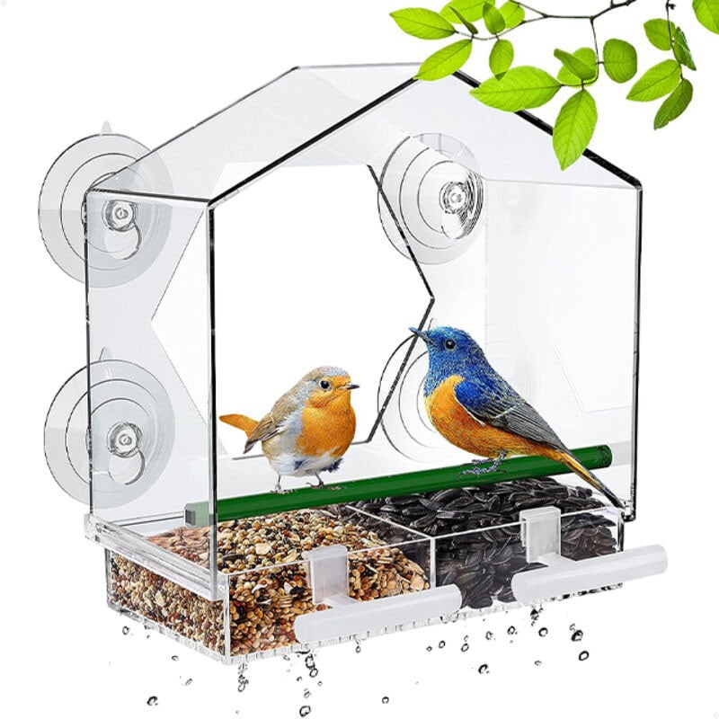 🪴Last Day 49% OFF-Window Bird Feeder with Strong Suction Cups